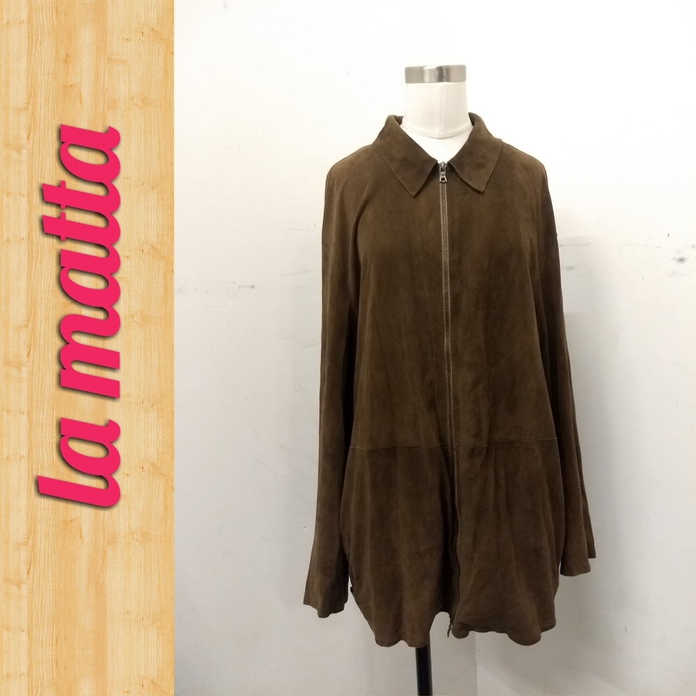 Vintage la matta brown suede jacket